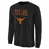 Texas Longhorns China Game Long Sleeve WEM T-Shirt - Black,baseball caps,new era cap wholesale,wholesale hats